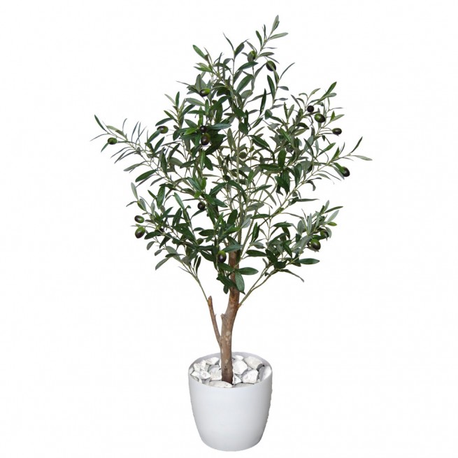 Planta semi-artificiala Ila, Olive Elfie Green - 100 cm